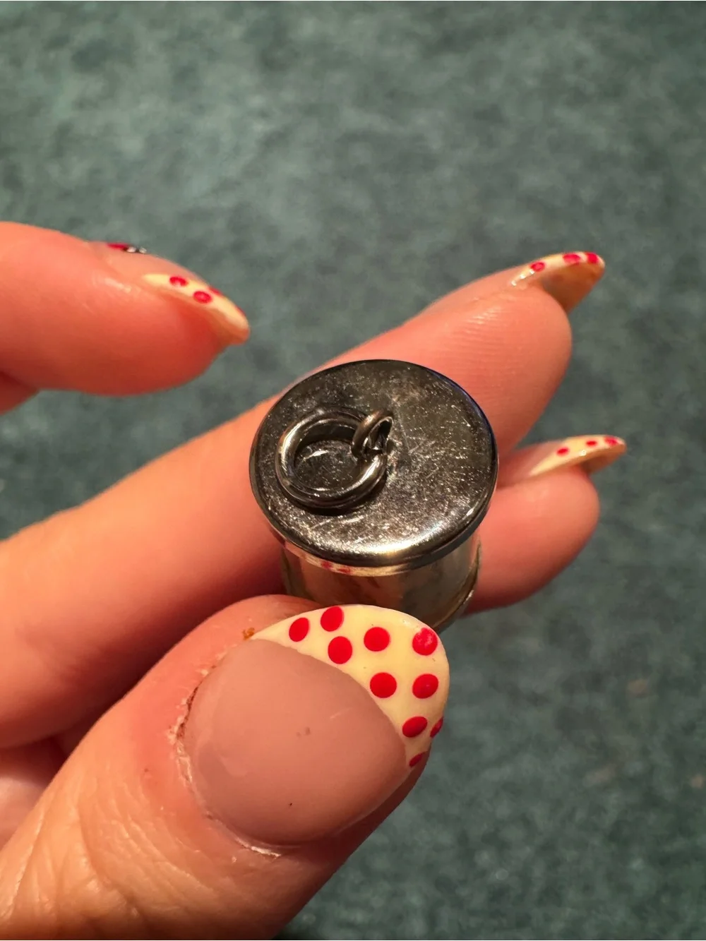 Vintage Sterling Silver Dice Charm